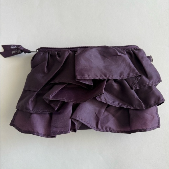 thirty-one Handbags - Thirty-one ruffled mini zipper pouch in dark plum